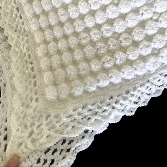 Hand crochet custom made baby blanket - Picture 10 of 16